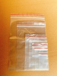 Túi zipper chỉ đỏ